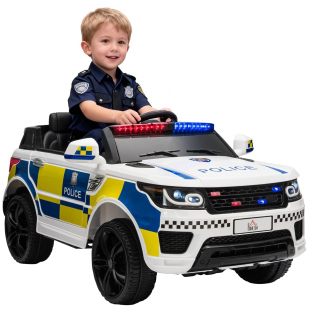 HOMCOM auto elettrica della polizia con telecomando