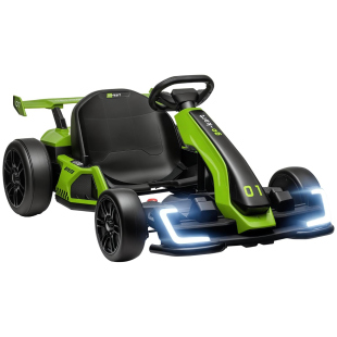 HOMCOM go kart elettrico per bambini 24 V verde