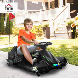 HOMCOM Go Kart Elettrico Drift 8-12 Anni