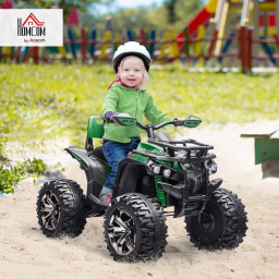 HOMCOM quad elettrico per bambini 12 V verde