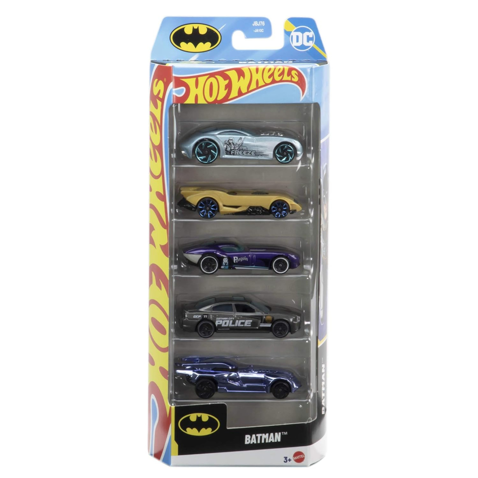 Hot Wheels Batman macchinine set da 5