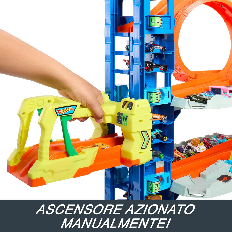 Hot Wheels City Mega Garage con Drago e 2 Macchinine