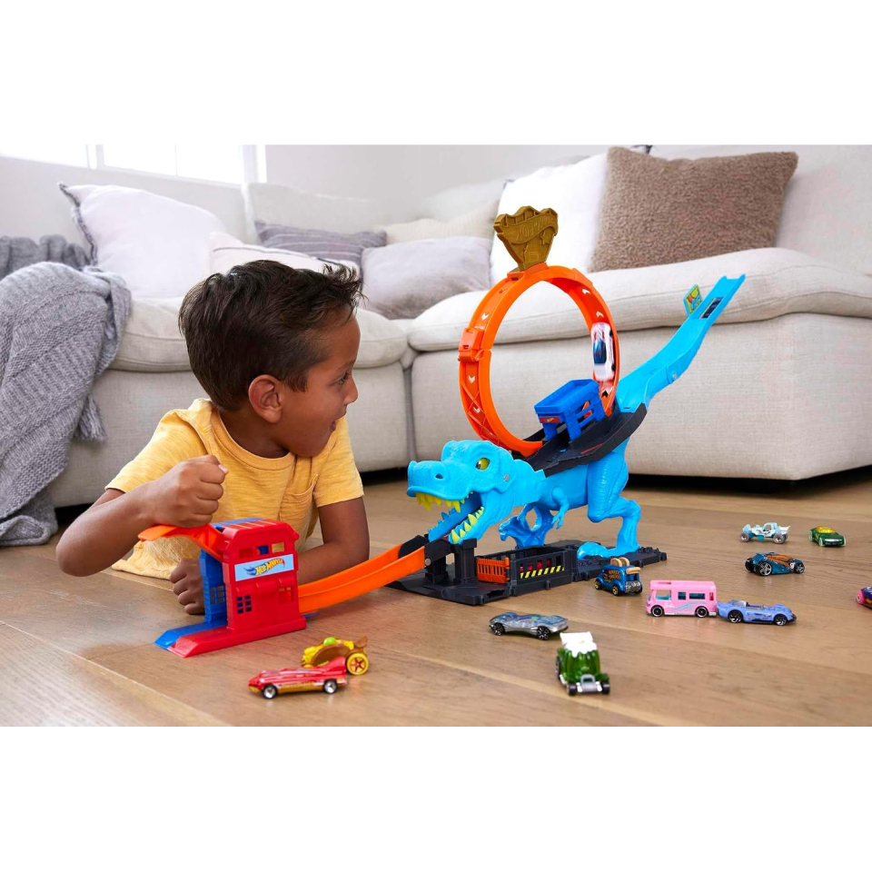 Hot Wheels City Pista T-Rex con Loop Gigante