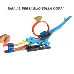 Hot Wheels City Pista T-Rex con Loop Gigante