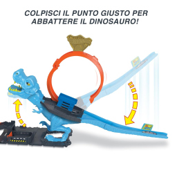 Hot Wheels City Pista T-Rex con Loop Gigante