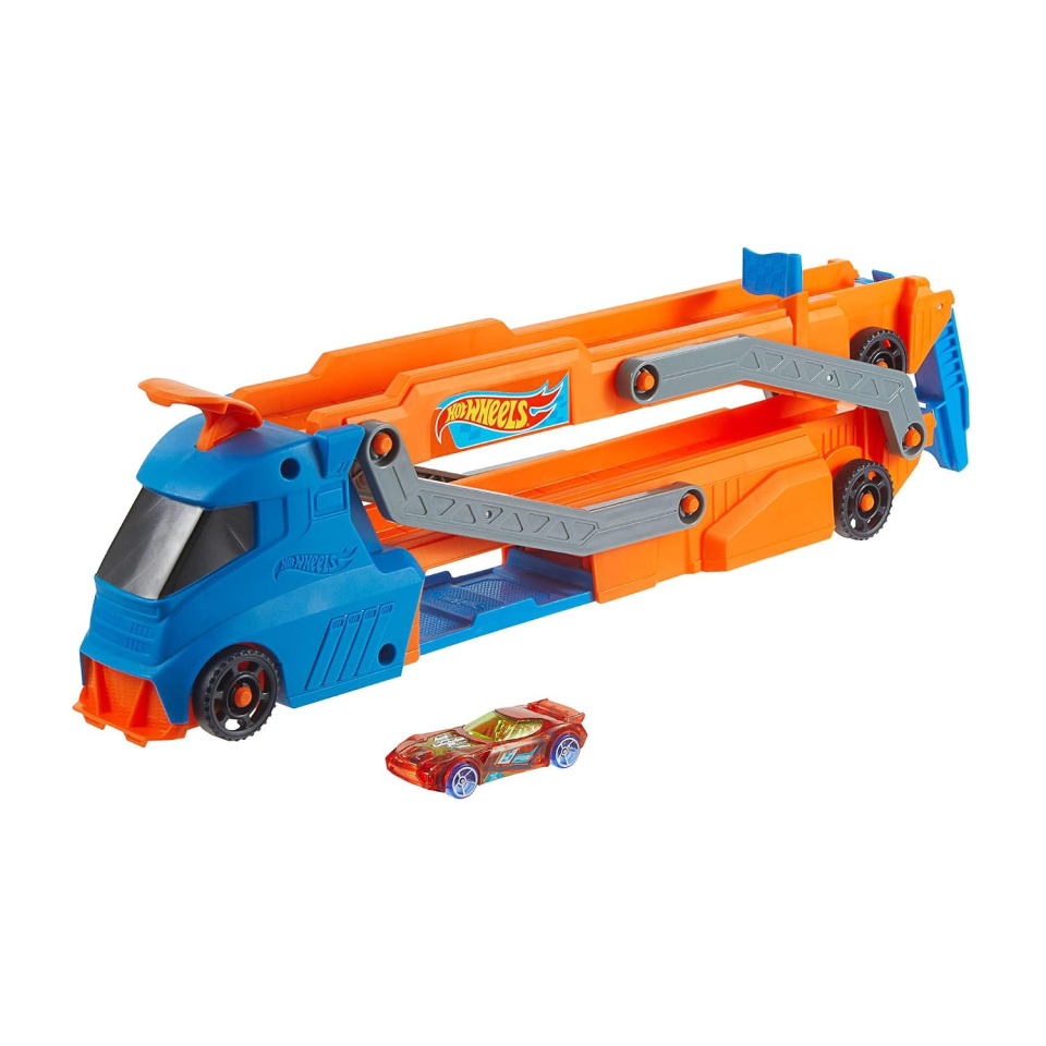 Hot Wheels Trasportatore Pista Super Velocità con Lanciatore
