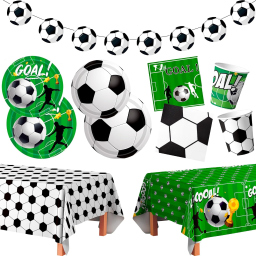 Huxolynifty kit festa calcio per 24 ospiti