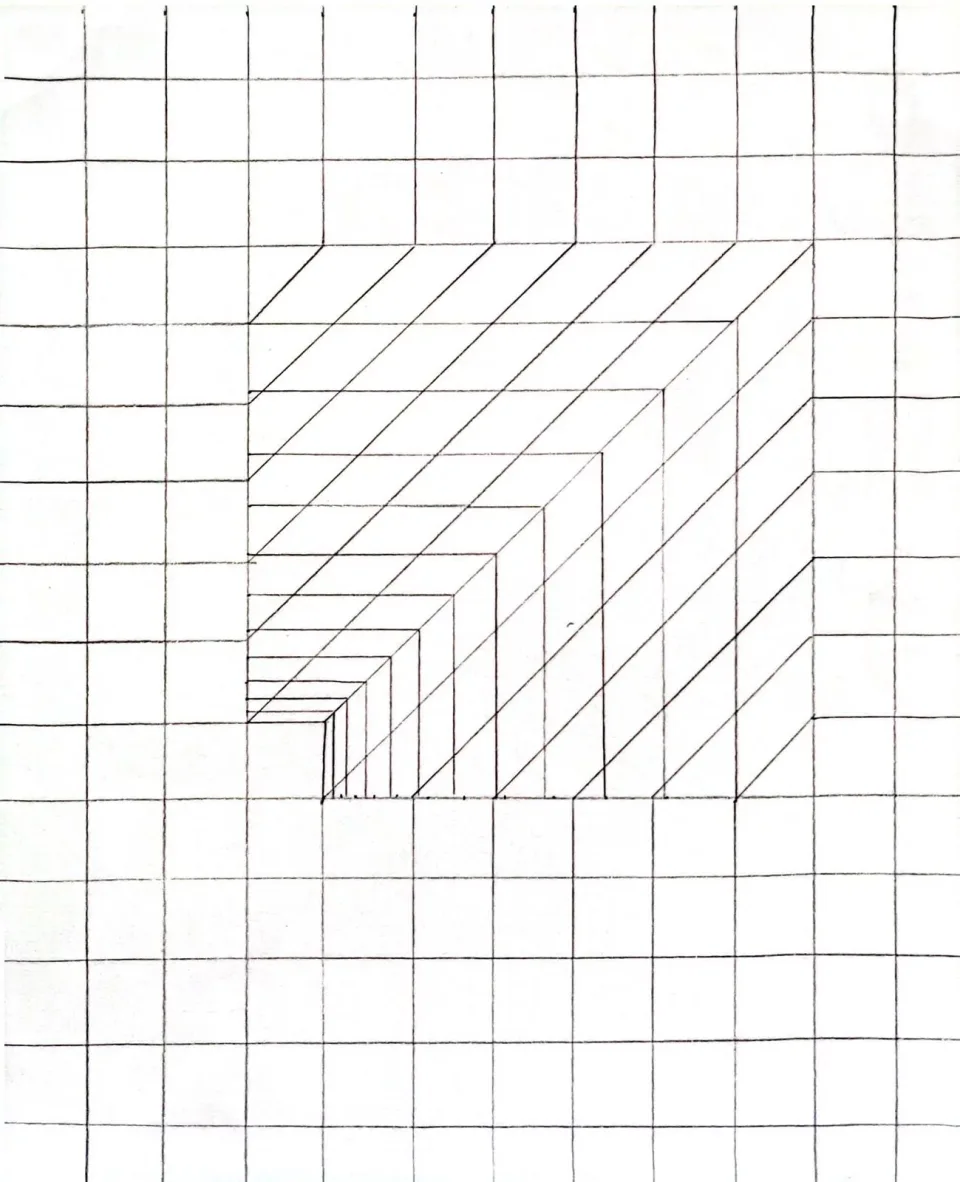 Illusione ottica 3d da colorare