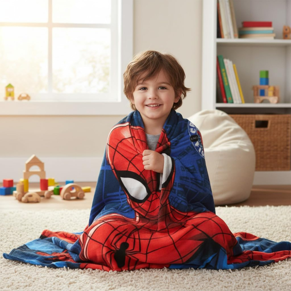 ILS coperta in pile Spiderman 100 x 140 cm