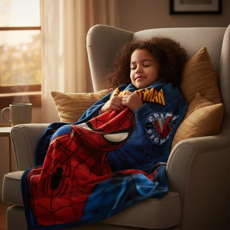 ILS coperta in pile Spiderman 100 x 140 cm