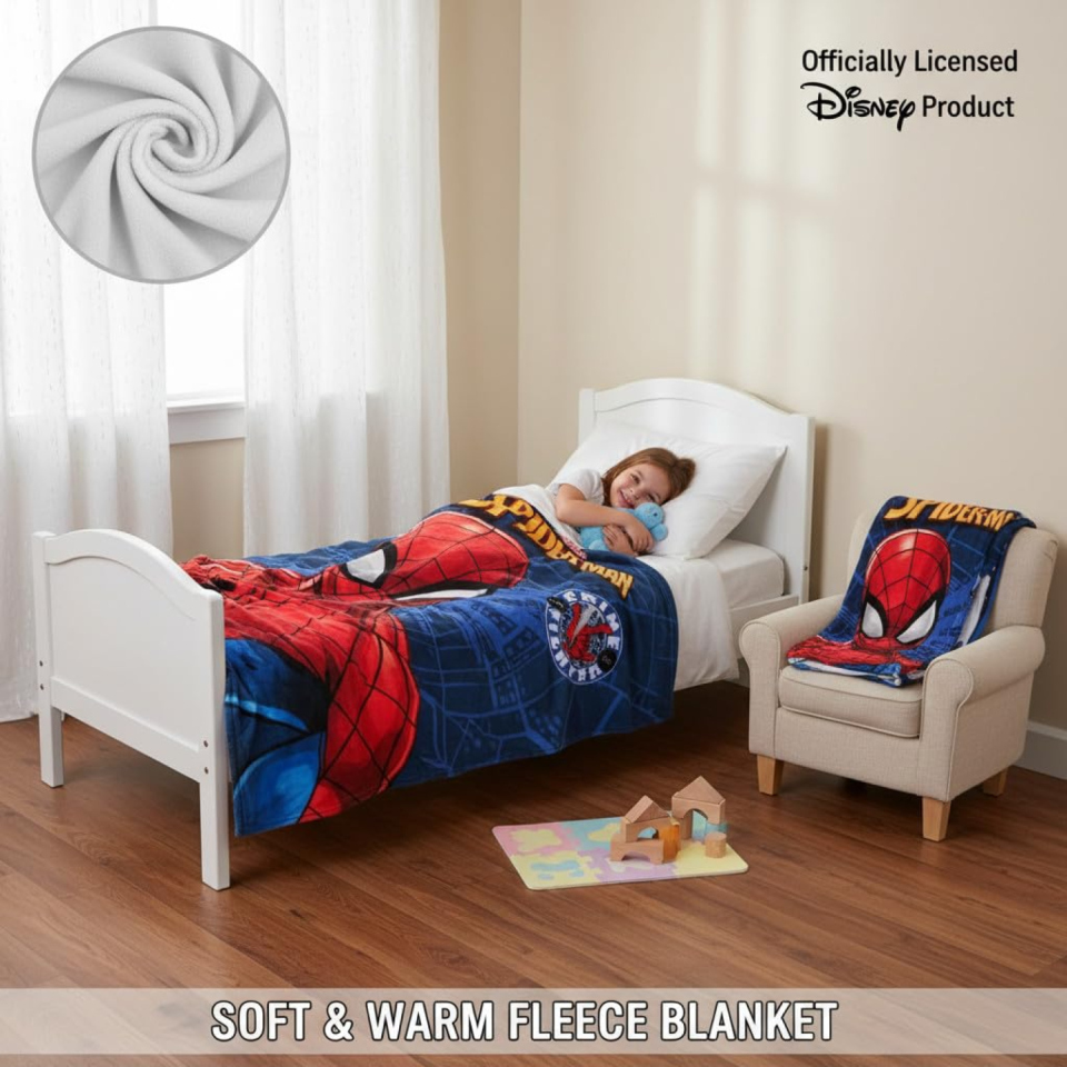 ILS coperta in pile Spiderman 100 x 140 cm