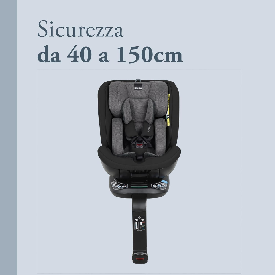 Inglesina Halley Pro seggiolino auto girevole ISOFIX 40-150 cm
