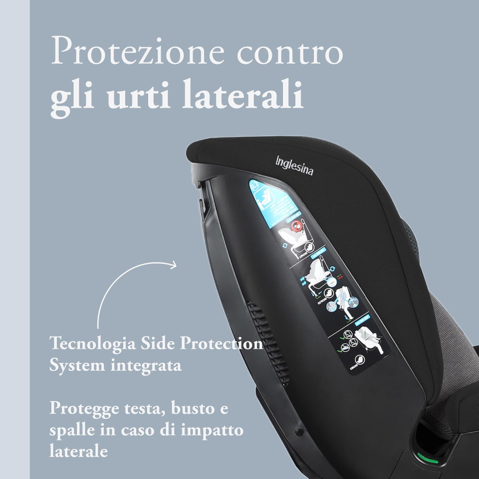 Inglesina Halley Pro seggiolino auto girevole ISOFIX 40-150 cm