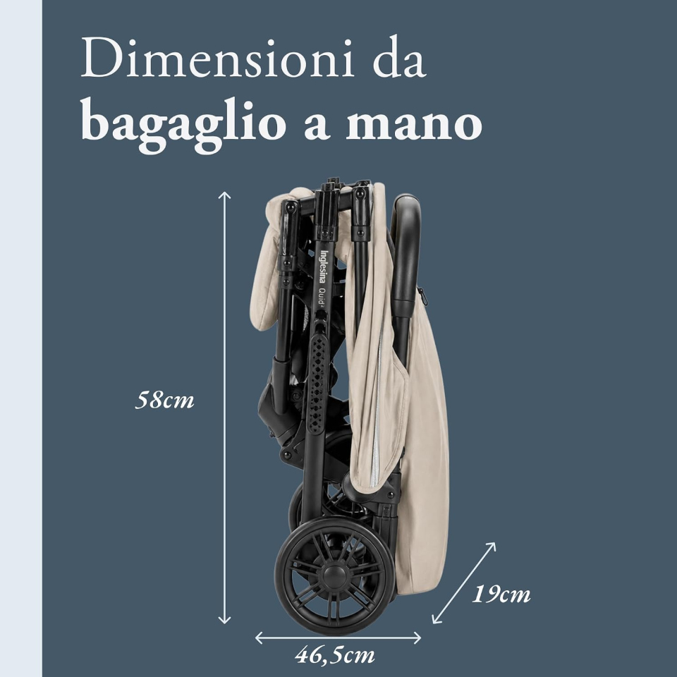Inglesina Quid 2 passeggino leggero compatto Alpaca Beige