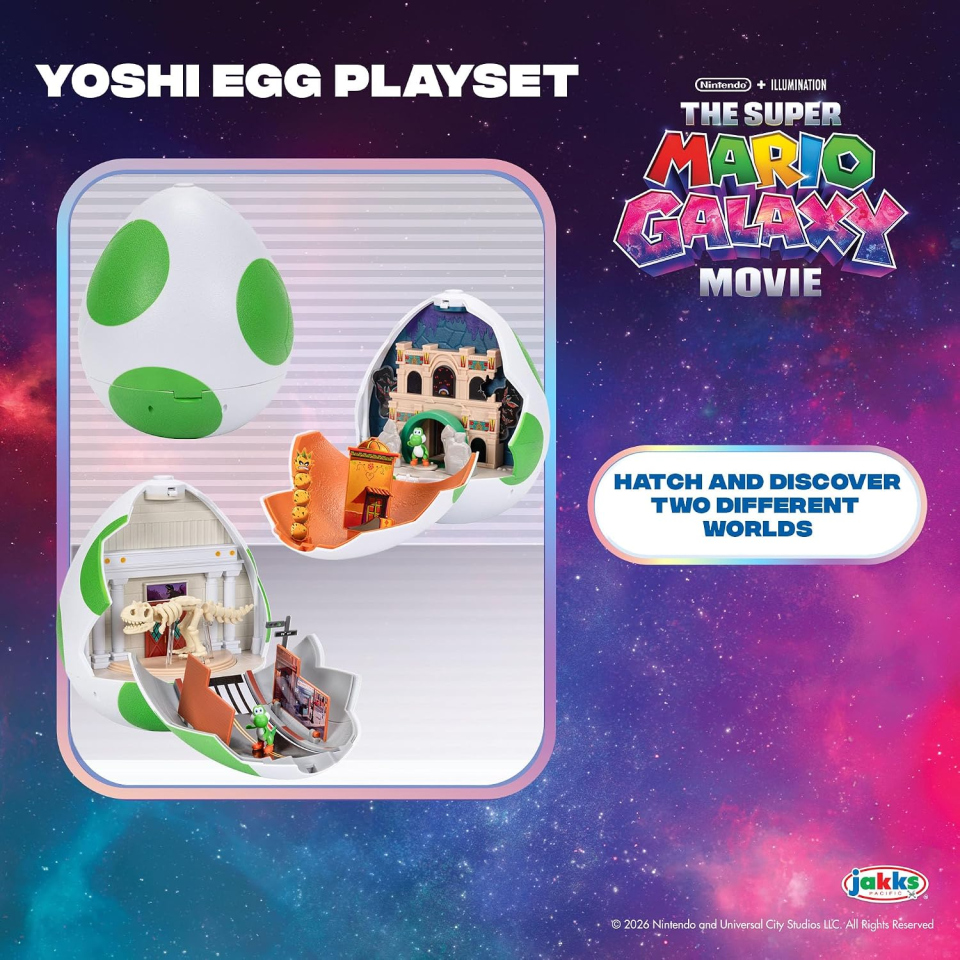 Jakks Pacific Super Mario playset uovo di Yoshi