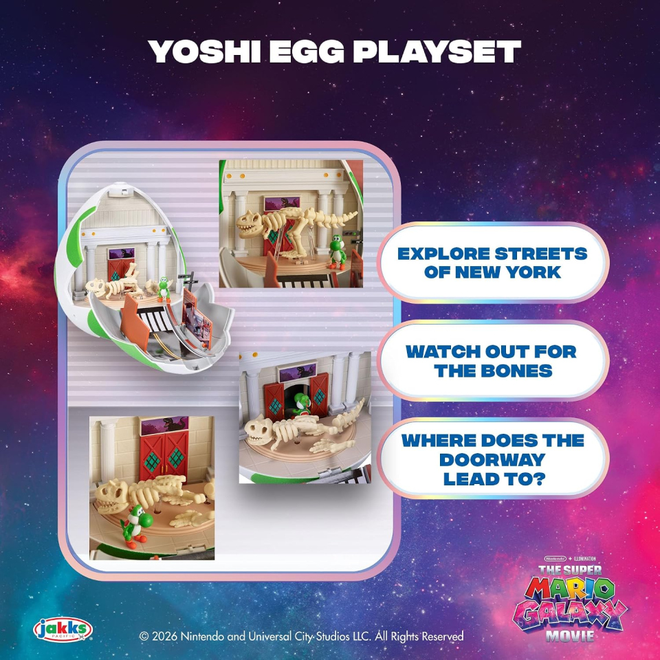 Jakks Pacific Super Mario playset uovo di Yoshi