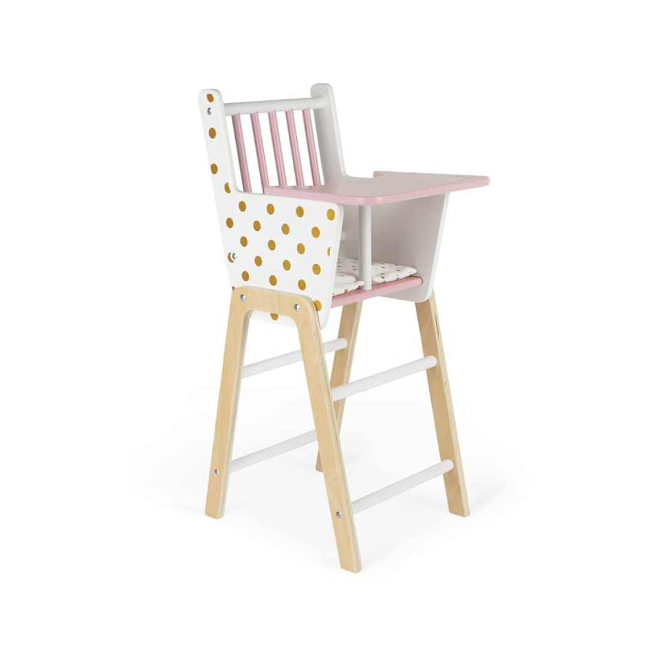 Janod Candy Chic seggiolone per bambole in legno