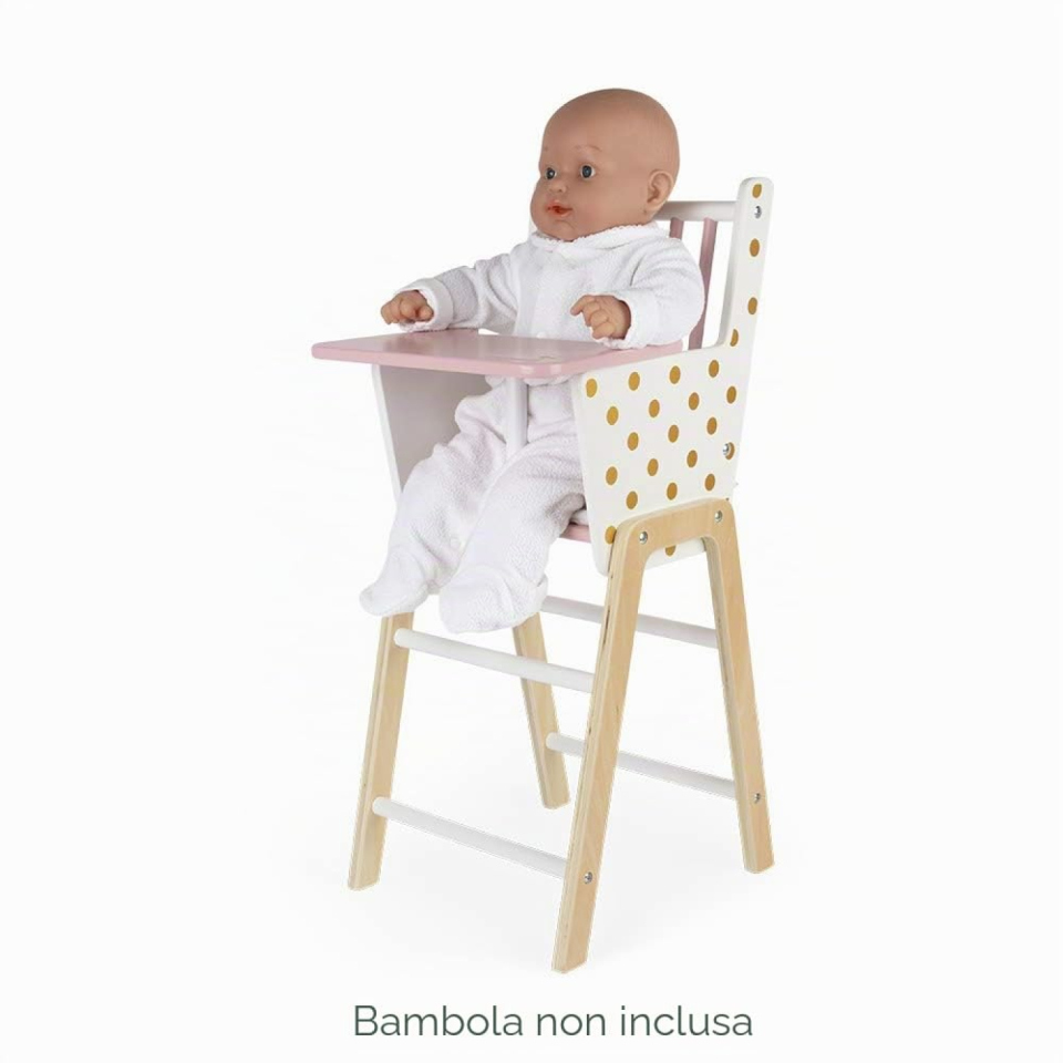 Janod Candy Chic seggiolone per bambole in legno