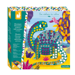 Janod Mosaici Creativi Dinosauri con 8 tavole