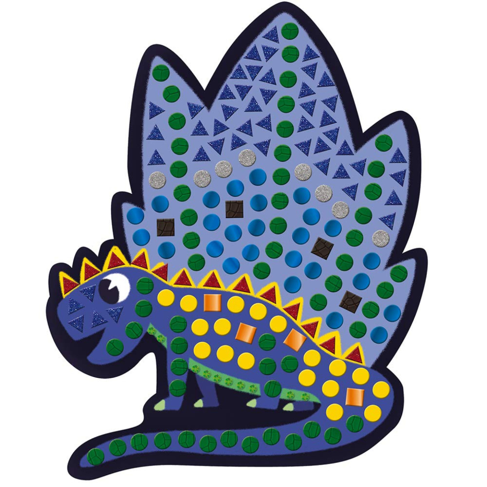 Janod Mosaici Creativi Dinosauri con 8 tavole