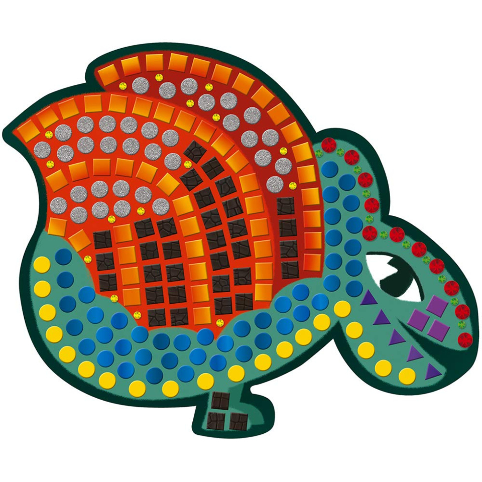 Janod Mosaici Creativi Dinosauri con 8 tavole