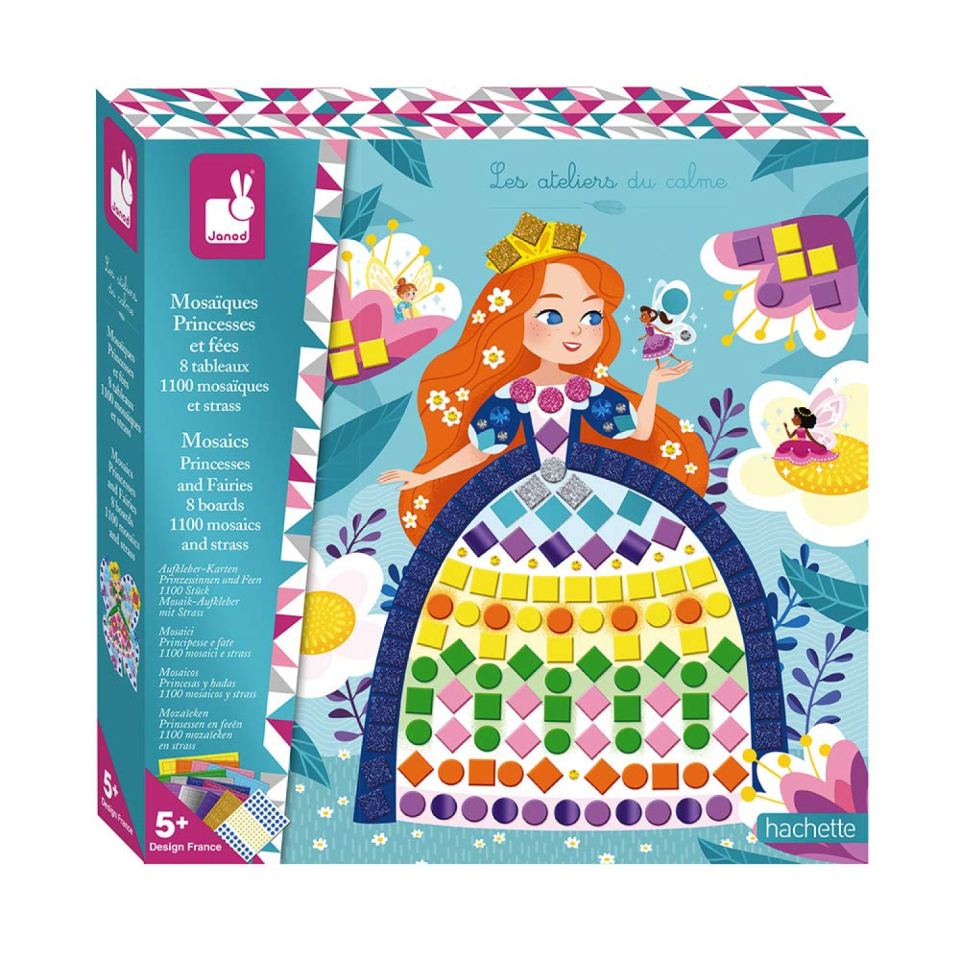 Janod kit mosaici Principesse e Fate, dai 5 anni