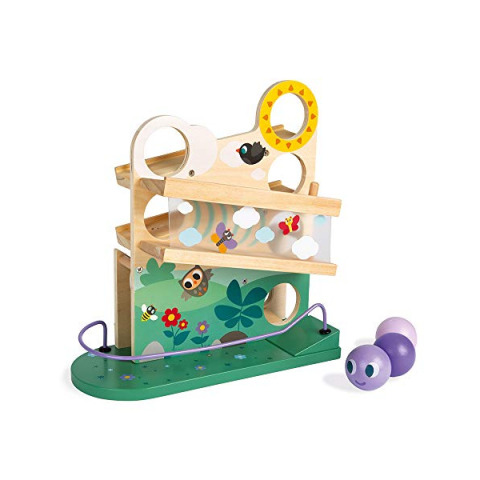Janod Percorso in Discesa Biglie in Legno per Bambini da 1 Anno