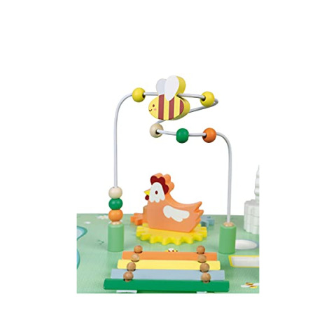 Janod Tavolo Attività in Legno Jolie Prairie – 7 Attività dai 12 Mesi