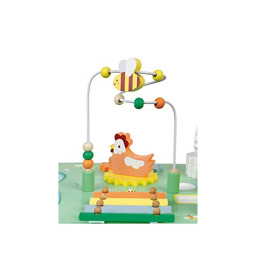 Janod Tavolo Attività in Legno Jolie Prairie – 7 Attività dai 12 Mesi