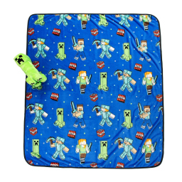 Jay Franco Minecraft plaid e cuscino abbraccio Creeper