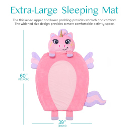 Joiedomi Sacco a Pelo Unicorno per Bambini con Cuscino e Coperta