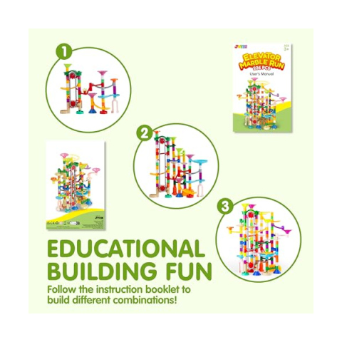 JOYIN Pista Biglie 236 Pezzi con Ascensore Motorizzato