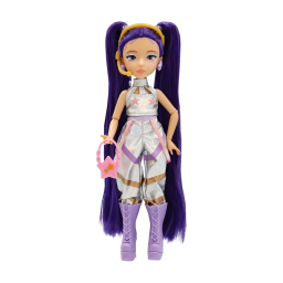 K-Pop Idol Mina – Bambola Fashion con Capelli Viola e Accessori