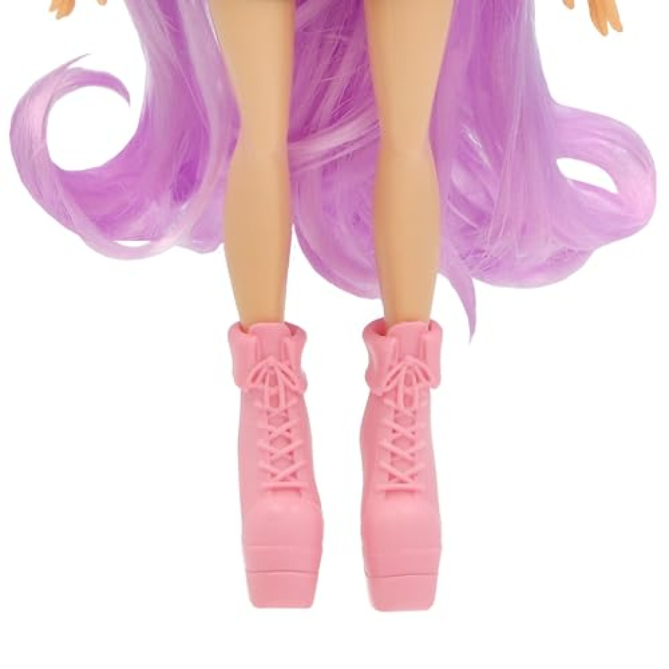 K-POP IDOL Nari – Bambola Fashion con Capelli Lavanda e Accessori