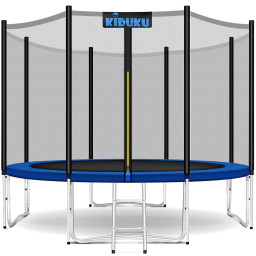 KIDUKU Trampolino elastico 305 cm con rete di sicurezza