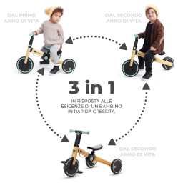 Kinderkraft 4TRIKE triciclo 3 in 1 pieghevole