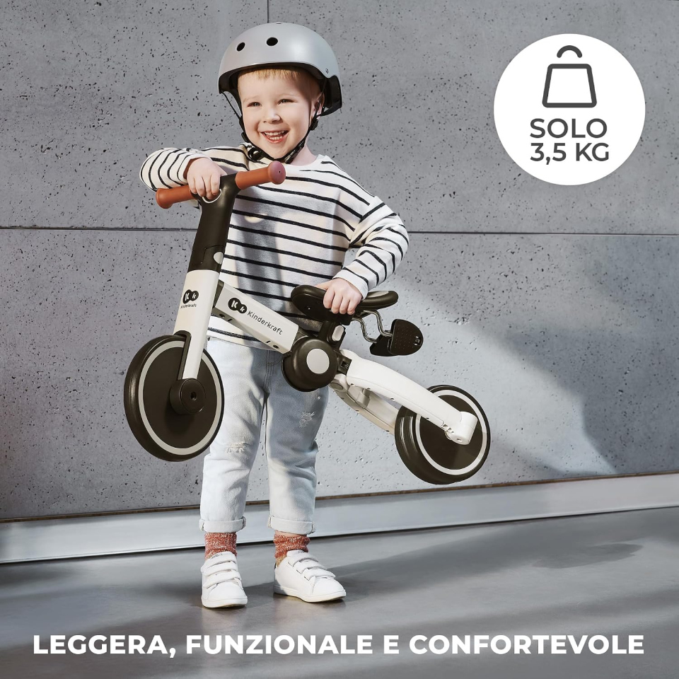 Kinderkraft 4TRIKE triciclo 3 in 1 pieghevole