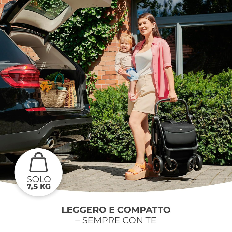 Kinderkraft APINO passeggino leggero con chiusura automatica