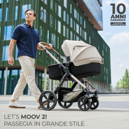 Kinderkraft MOOV2 passeggino trio con MINK PRO