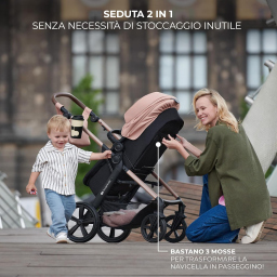 Kinderkraft MOOV2 passeggino trio con MINK PRO