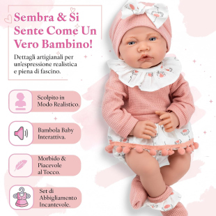 Kinderplay Lili bambola morbida con suoni 41 cm