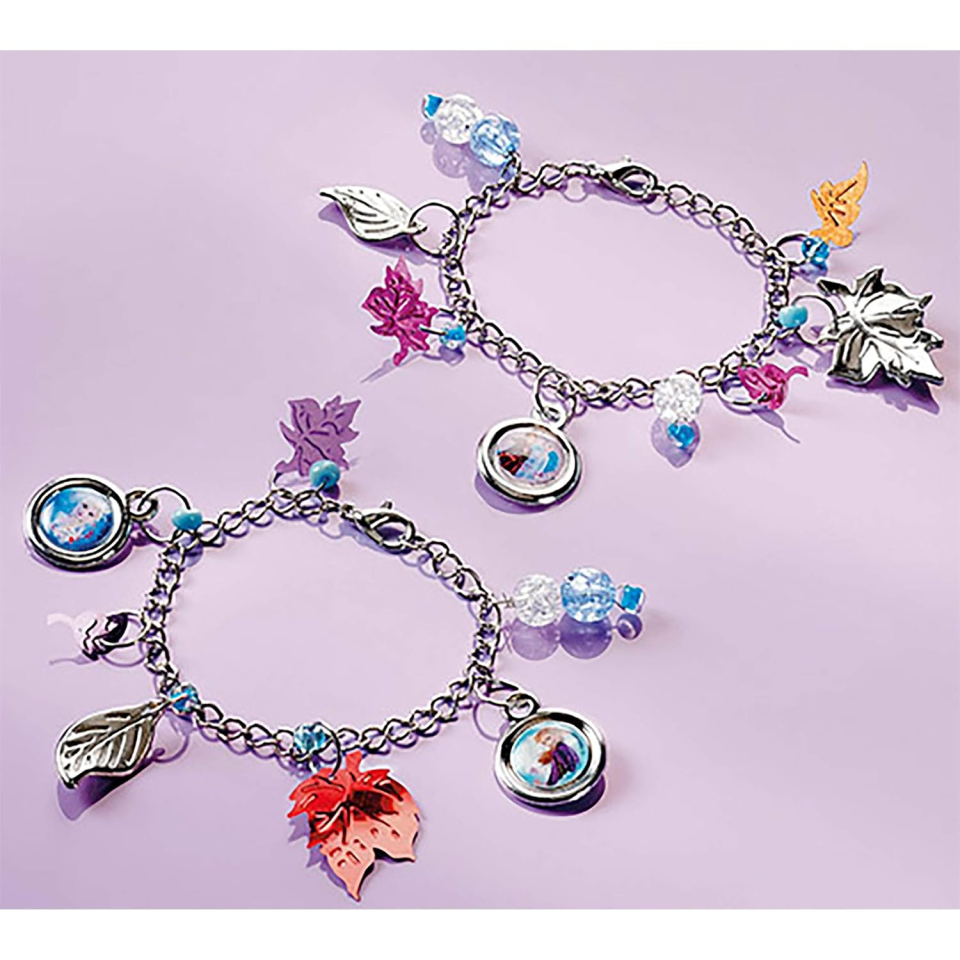 Kit braccialetti Frozen II Disney con ciondoli e perline