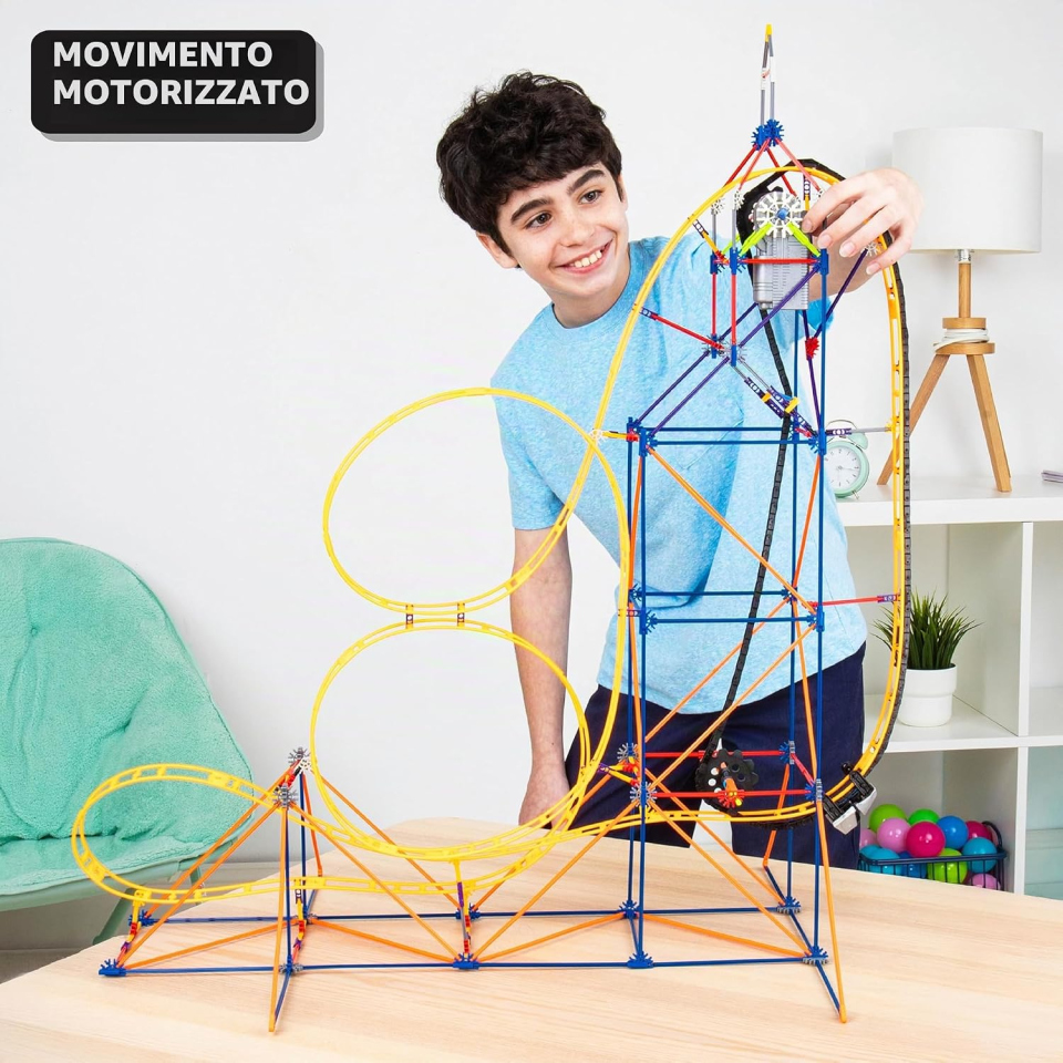 K'Nex Amazin' 8 montagne russe 448 pezzi
