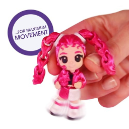 K-Pop Idol Palz 3D – Set 3 Figure Collezionabili con Capelli Intercambiabili