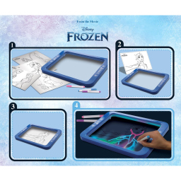Lavagna LED Magica Frozen – Lisciani Giochi con Pennarelli Fluo