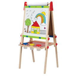 Lavagna Double Face in Legno Hape con Cavalletto Regolabile
