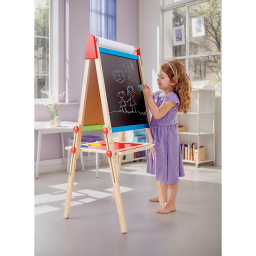 Lavagna Double Face in Legno Hape con Cavalletto Regolabile