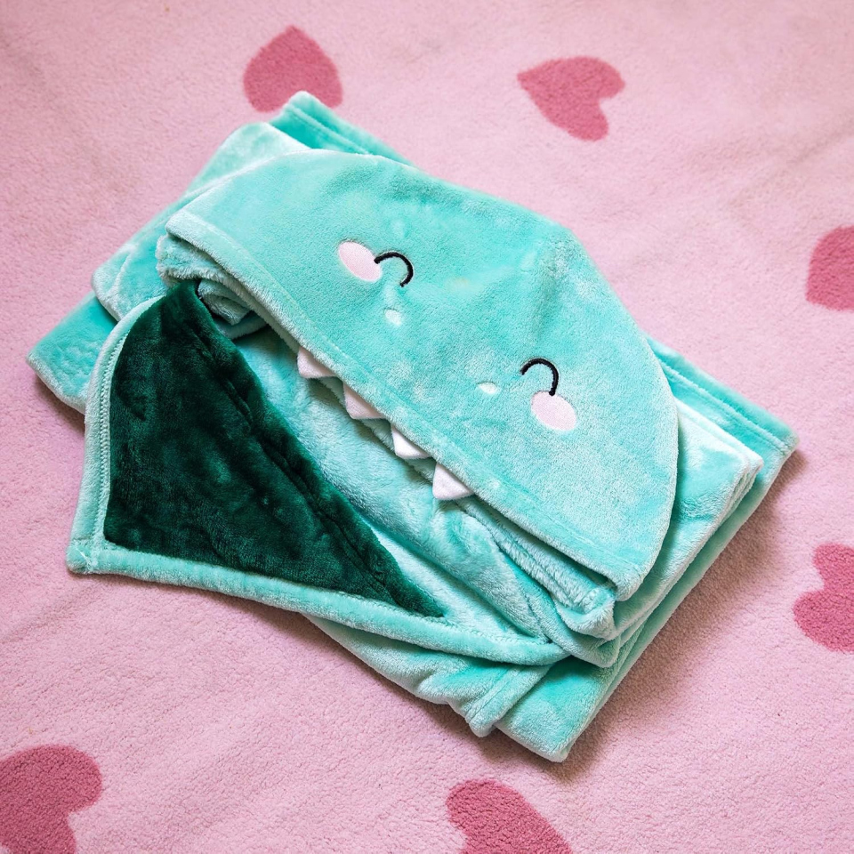Legami Cosy Hugs coperta Dino con cappuccio