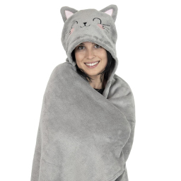 Legami Cosy Hugs coperta Kitty con cappuccio