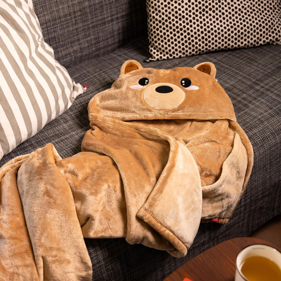 Legami Cosy Hugs coperta orsetto con cappuccio